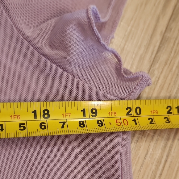 wild fable Lavender Ruffle-Trim Short Sleeve Top - Picture 6 of 7